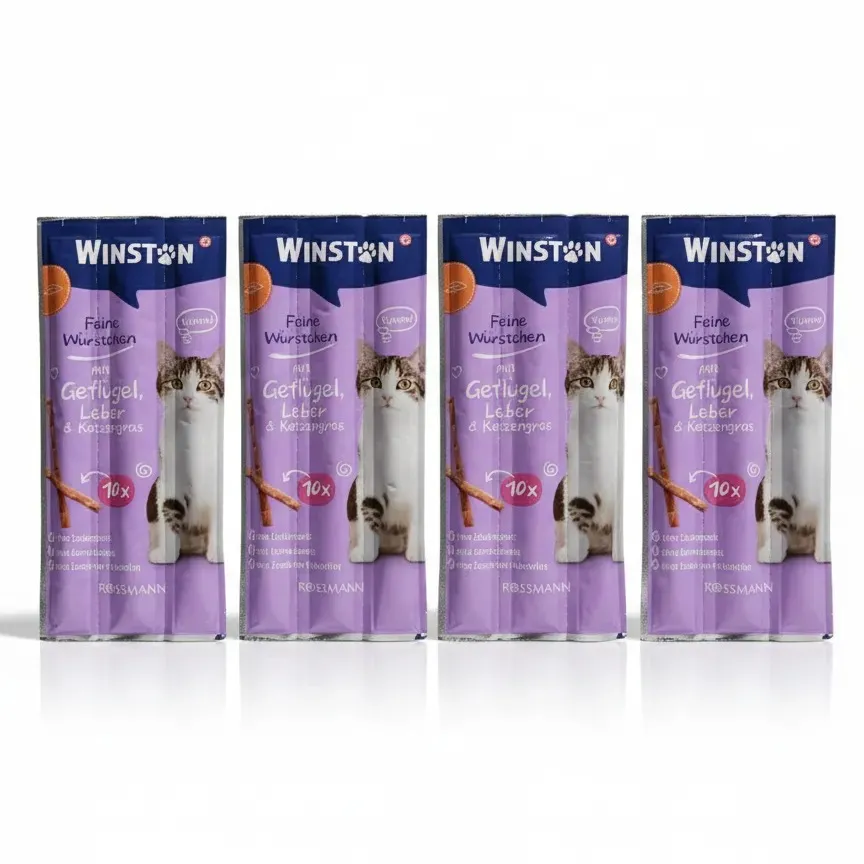 تشویقی مدادی گربه وینستون مرغ و جگر (۱۰ عددی)